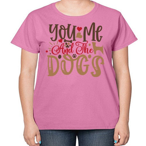 You Me And The Dogs Style 52# - dogs-  Ladies T-Shirt