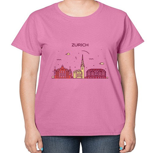 Zurich 2166# - cities-  Ladies T-Shirt