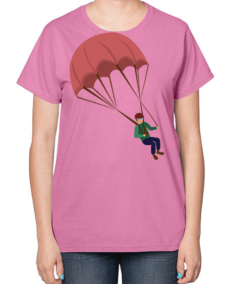 all in one 07# - parachute-  Ladies T-Shirt