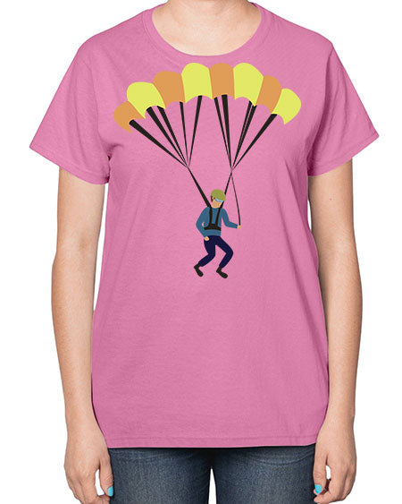 all in one 08# - parachute-  Ladies T-Shirt