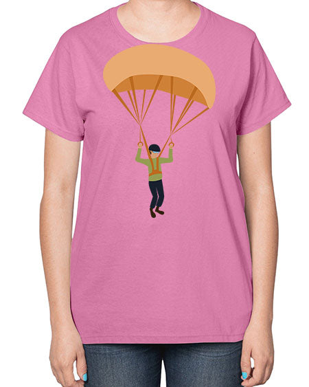 all in one 13# - parachute-  Ladies T-Shirt