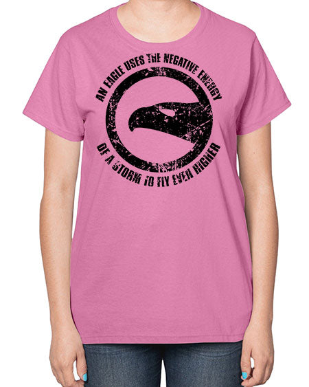 an eagle uses the negative energy 5# - birds-  Ladies T-Shirt
