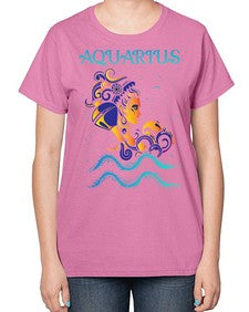 aquarius 13# - aquarius-  Ladies T-Shirt