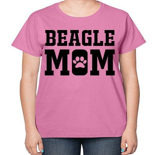 beagle mom 54# - dogs-  Ladies T-Shirt