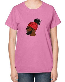 black man 31# - black boys or men-  Ladies T-Shirt