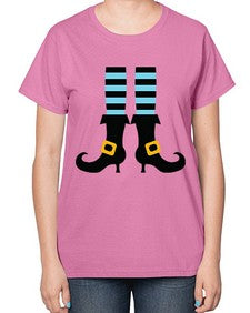 bluewitchlegs 47# - witch-  Ladies T-Shirt