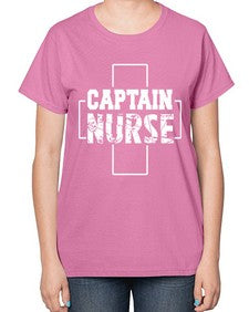 captain nurse 649# - nurse-  Ladies T-Shirt