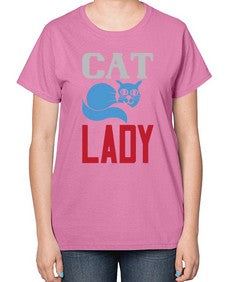 cat lady Style 31# - cats-  Ladies T-Shirt