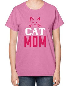 cat mom Style 34# - cats-  Ladies T-Shirt