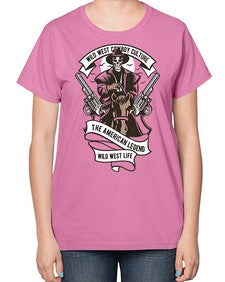 cowboy 351# - western-  Ladies T-Shirt