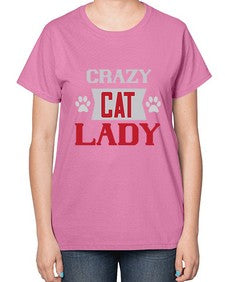 crazy cat lady Style 44# - cats-  Ladies T-Shirt