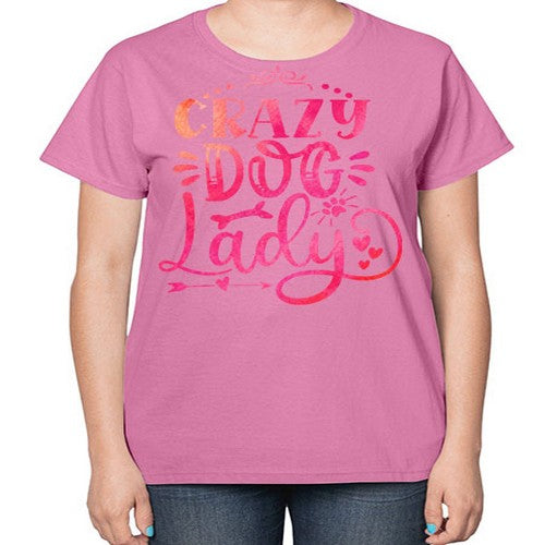 crazy dog lady 71# - dogs-  Ladies T-Shirt