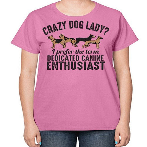 crazy dog lady - dogs-  Ladies T-Shirt