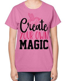 create your own magic 87# - unicorn-  Ladies T-Shirt