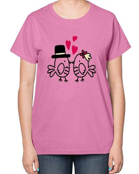 cute little birds 29# - birds-  Ladies T-Shirt