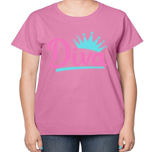 diva Style 121# - dogs-  Ladies T-Shirt