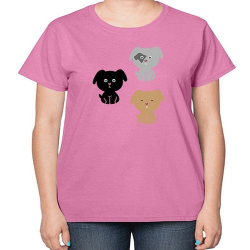 dogs 137# - dogs-  Ladies T-Shirt