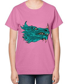 dragon 186# - dragon-  Ladies T-Shirt
