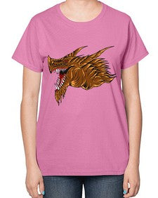 dragon 187# - dragon-  Ladies T-Shirt