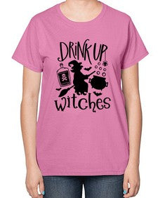 drink up witches 41# - witch-  Ladies T-Shirt