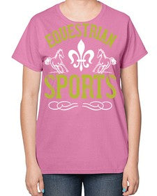 equestrian sports Style 55# - horse-  Ladies T-Shirt
