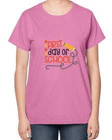 first day of school 113# - first grade-  Ladies T-Shirt