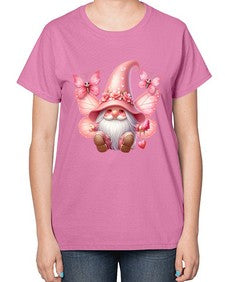 gnome with butterfly 02# - gnome-  Ladies T-Shirt