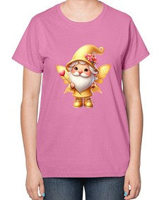 gnome with butterfly 05# - gnome-  Ladies T-Shirt
