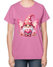 gnome with butterfly 08# - gnome-  Ladies T-Shirt