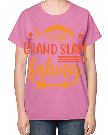 grand salm fishing 12# - shark-fish-  Ladies T-Shirt