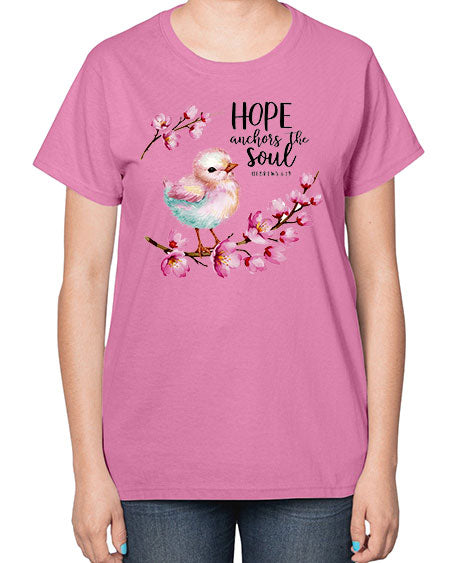 hope anchors the soul 41# - birds-  Ladies T-Shirt