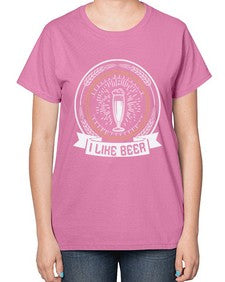 i like beer 1121# - beer-  Ladies T-Shirt