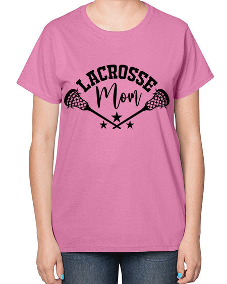 lacrosse mom 9# - lacrosse-  Ladies T-Shirt