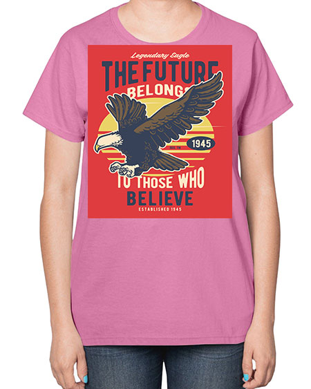 legendary eagle 55# - birds-  Ladies T-Shirt