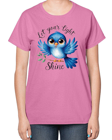 let your light shine 61# - birds-  Ladies T-Shirt