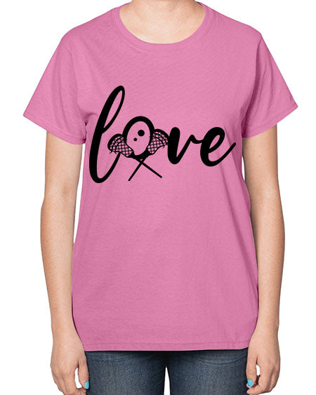 love 4# - lacrosse-  Ladies T-Shirt