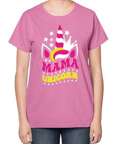 mama unicorn 285# - unicorn-  Ladies T-Shirt