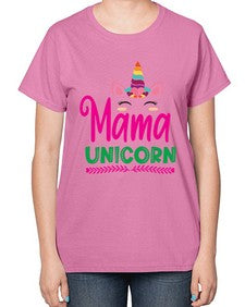 mama unicorn 291# - unicorn-  Ladies T-Shirt