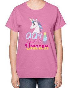 ninety nine percent unicorn 3# - unicorn-  Ladies T-Shirt