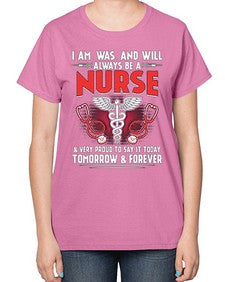 nurse tomorrow and forever 1205# - nurse-  Ladies T-Shirt