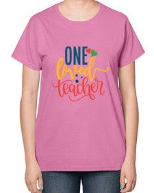one loved teacher Style 323# - teacher-  Ladies T-Shirt