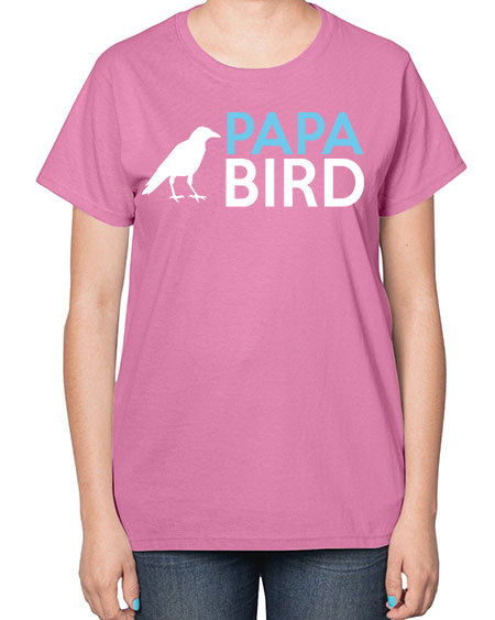 papa bird 65# - birds-  Ladies T-Shirt