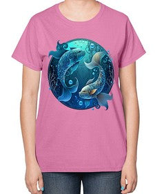 pisces 364# - pisces-  Ladies T-Shirt