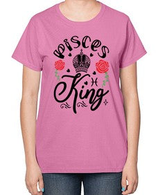 pisces king 375# - pisces-  Ladies T-Shirt