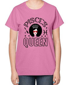 pisces queen 380# - pisces-  Ladies T-Shirt