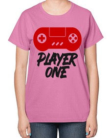 play one 145# - video games-  Ladies T-Shirt