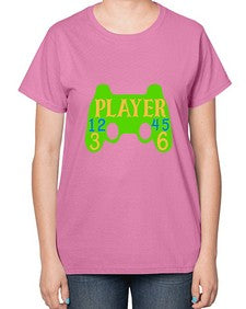 player 38# - video games-  Ladies T-Shirt