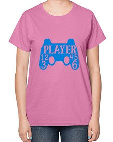 player 39# - video games-  Ladies T-Shirt