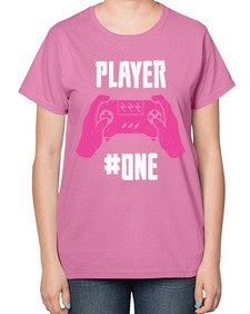 player one 147# - video games-  Ladies T-Shirt