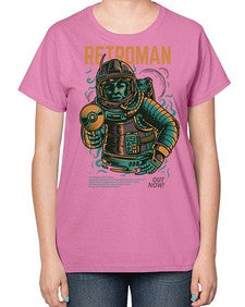 retroman 1017# - art pop art-  Ladies T-Shirt
